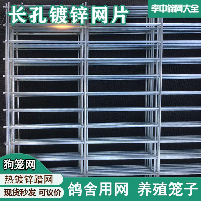 新品镀锌铁丝网片长孔热浸镀锌鸽舍狗笼踏网养殖围栏网格网加密钢