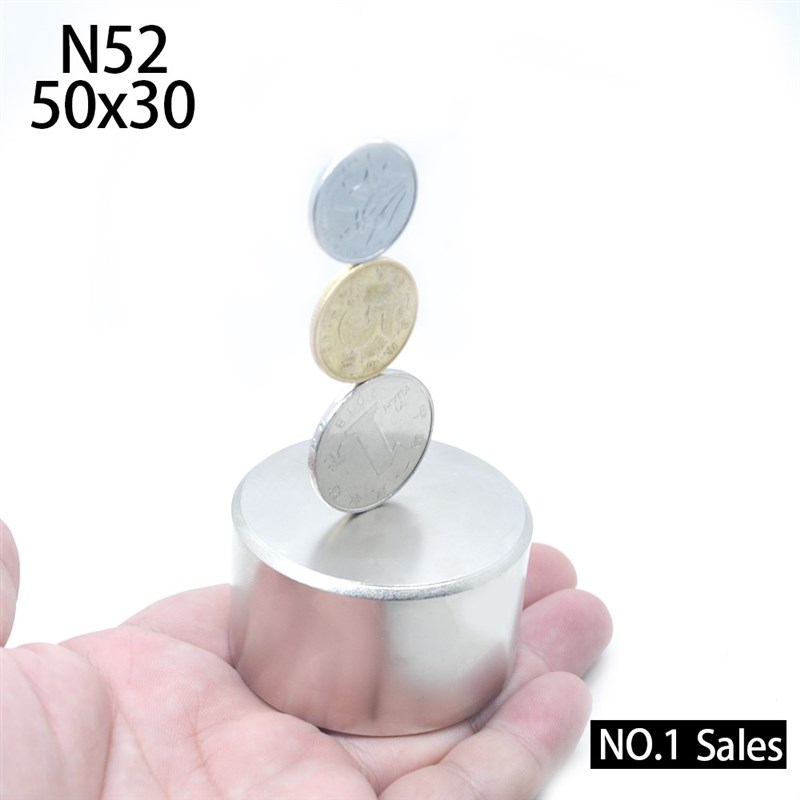 Magnet 1pcs/lot N52 Dia 50x30 mm hot round magnet Strong mag