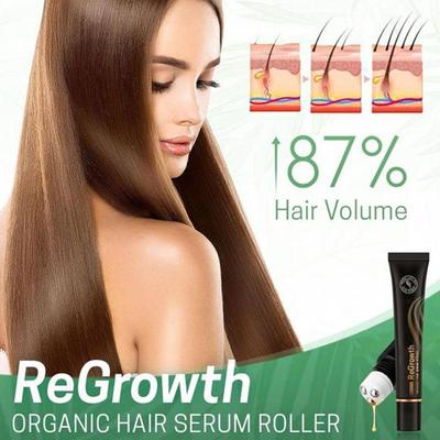 Regrowth Organic Hair Serum Roller Set Biotin Serum Triple发