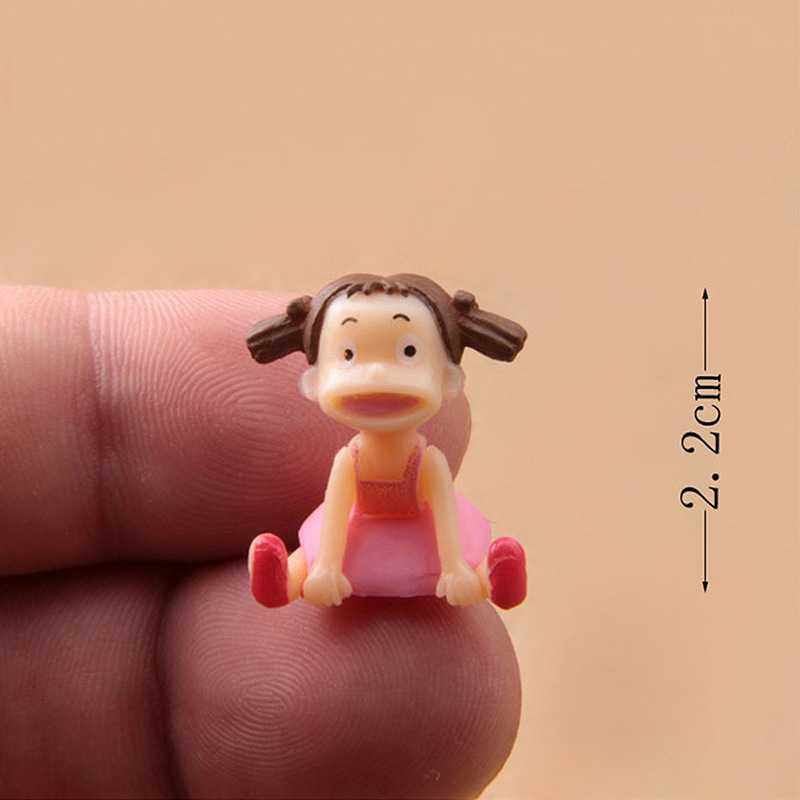 新款直销少女摆件苔藓微景观 Q版小梅奔跑 雨衣小梅摆件 女孩背包