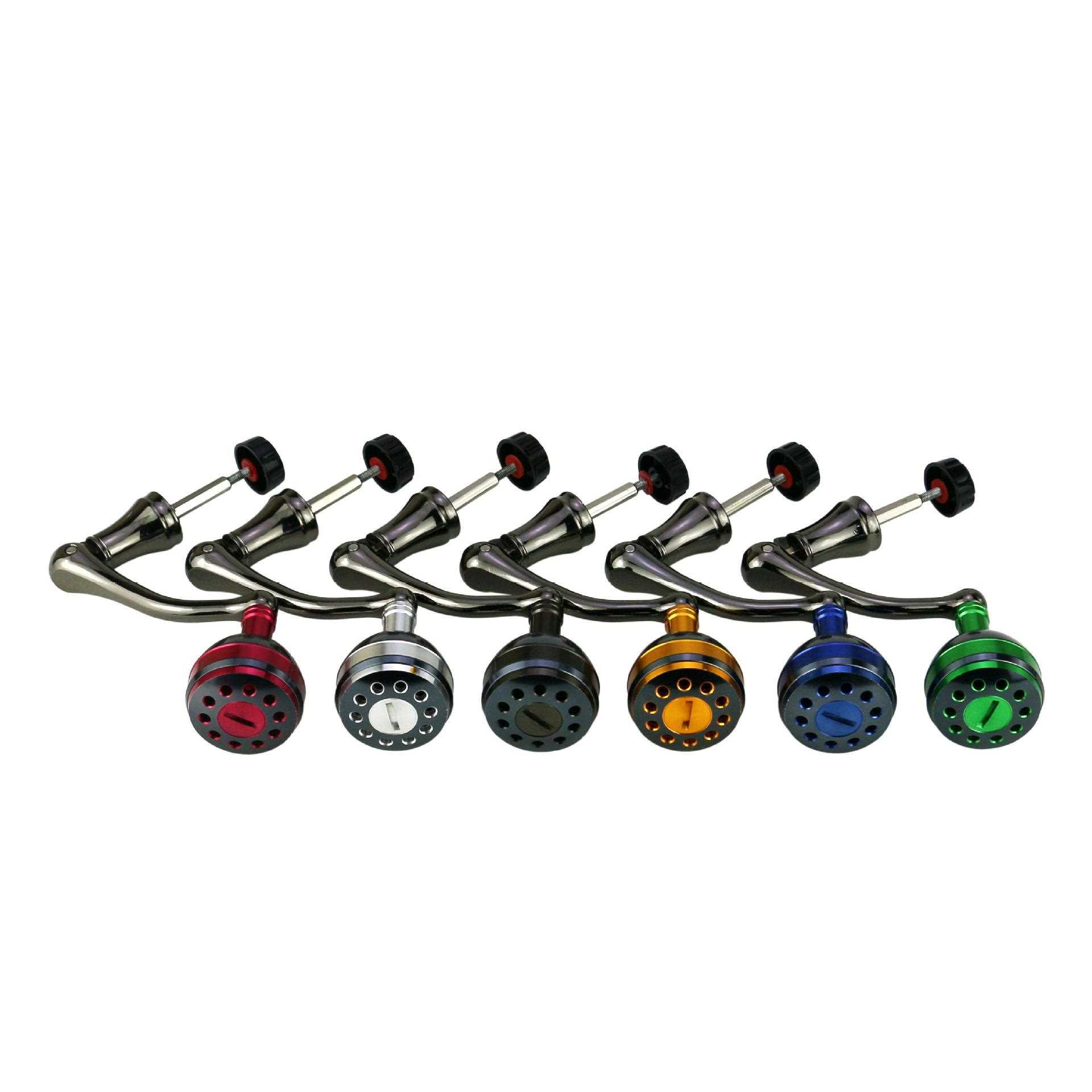 新款直销大中小号全金属渔轮摇把 纺车轮渔具鱼线轮金属球握把握