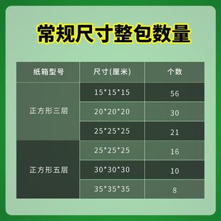直销五层特硬正方形收纳顺丰纸箱物流包装 新款 半高转运发货大纸箱