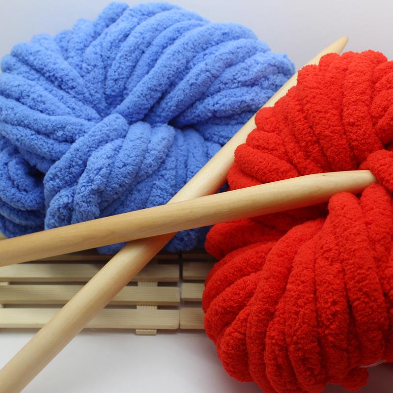 新款直销冬季DIY超粗冰岛毛手工编织单股冰条线棒针毛线线围巾帽