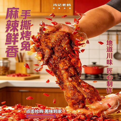 【成都必吃榜】麻辣五香手撕兔