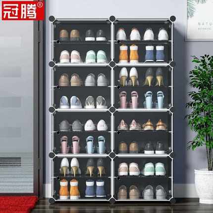 直销新款办公室鞋架桌下收纳宿舍用防尘门口不占地方的窄小型迷你