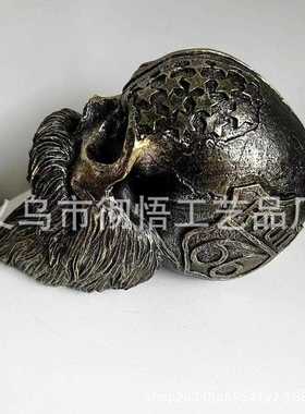 新款直销亚马逊骷髅头帽子支架室内室外装饰壁挂支架安全帽支架树