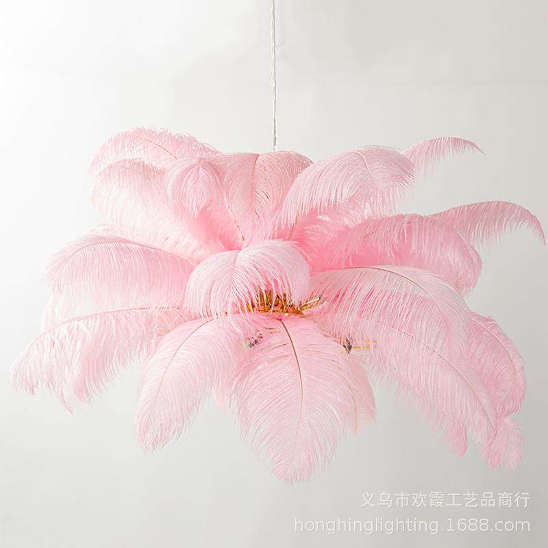 新款直销北欧现代鸵鸟羽毛吊灯公主卧室轻奢网红婚庆浪漫树灯客厅,家装灯饰光源,智能吊灯,淘宝优惠券,粉丝福利购,淘宝优惠卷