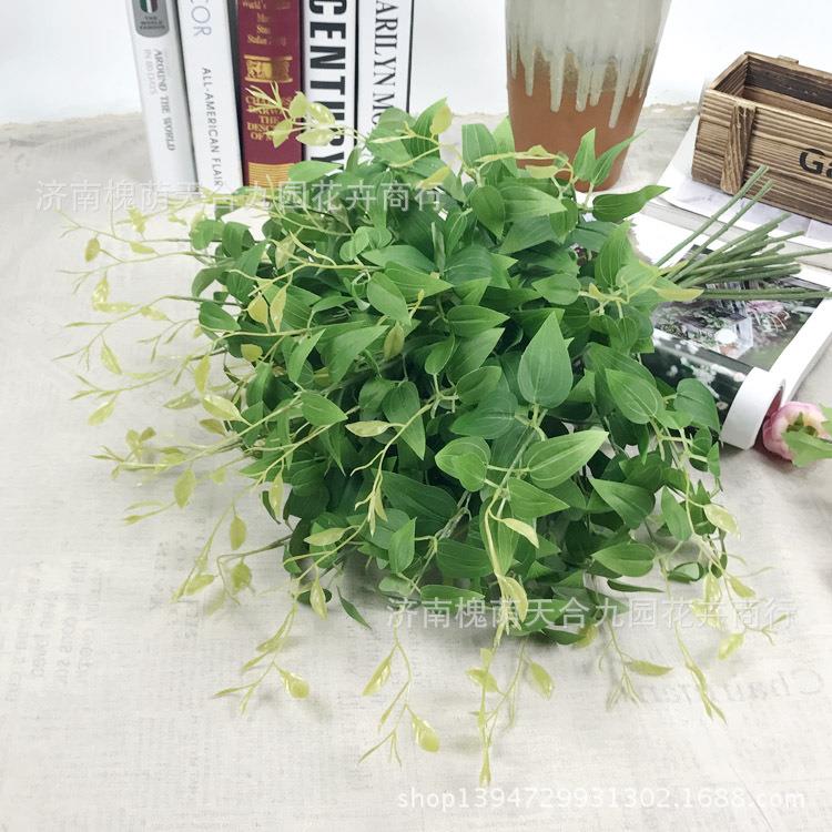 直销新款铁线莲 仿真花金银花叶假花插花配材植物墙装饰配叶仿真