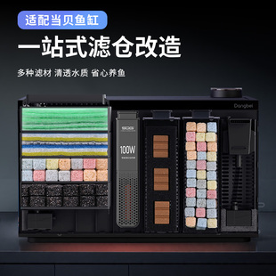 当贝智能鱼缸滤材滴流盒改造生化培菌加热仓模块过滤升级改装 配件