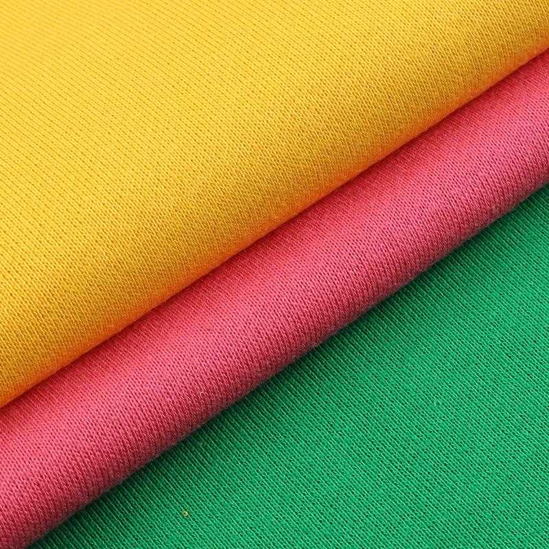 新款直销现货32支CVC大卫衣毛圈布 卫衣布料 精梳涤棉鱼鳞布 针织