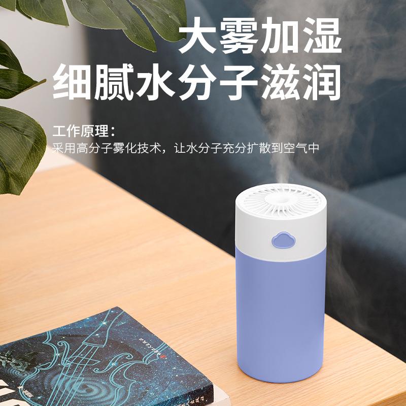 新款直销新款云朵加湿器USB家用车载迷你补水大容量400ML香薰机加