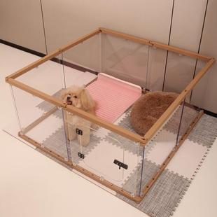 直销透明狗围栏宠物围栏室内阳台小型犬狗狗可拆卸家用防越狱 新款