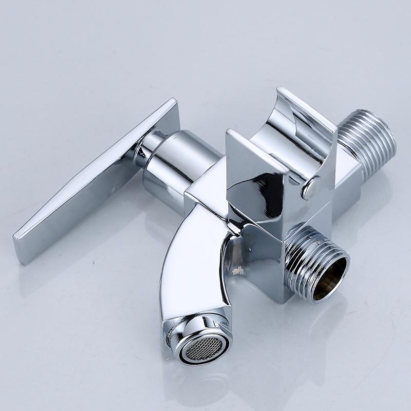 新款直销 加长拖把池洗衣机水龙头喷枪阳台多功能一进二出双两用