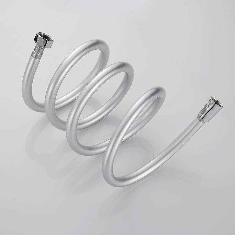 新款直销淋浴器和花洒喷头软管浴室pvc塑料接头配件1.5/2/3米不锈