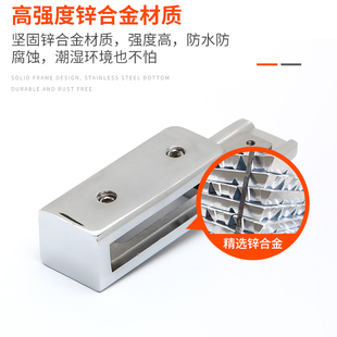 免打孔浴室玻璃门锁推拉门厕所卫生间玻璃锁淋浴房隔断门锁哑黑色