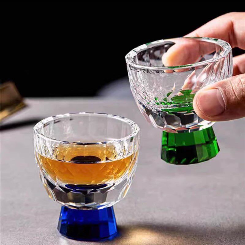 六色礼盒装高端水晶杯家用送礼白酒杯茶杯JJJJ