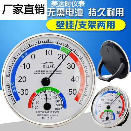 装修仪表可挂可立温湿度计TH101B八角温度WSA1家用摆件指针环保