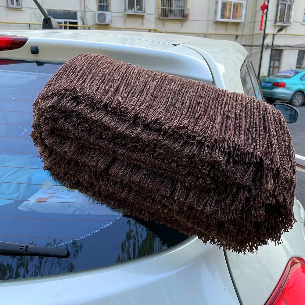 擦车用蜡拖新款伸缩除尘掸子浸蜡油扫灰拖把纯棉刷子清洁工具洗车