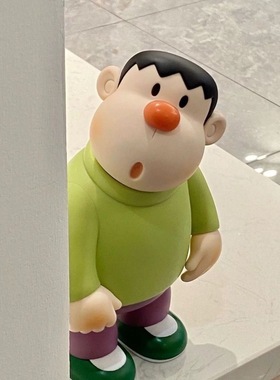 呆萌可爱歪头胖虎手办潮玩创意桌面摆件客厅电视柜玄关酒柜装饰品