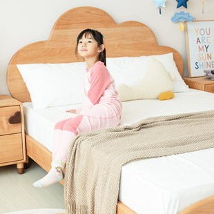 觅木全实木儿童床男孩女孩家用1.5米卡通床榉木小户型卧室单人床