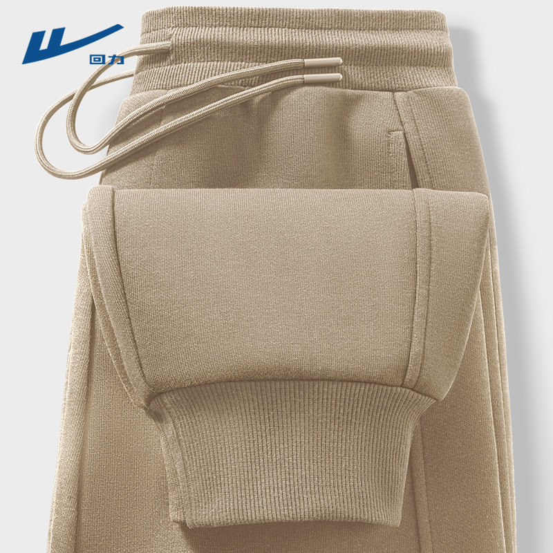 回力裤子男款春秋薄款2026新款宽松透气休闲运动潮流束脚卫裤男D