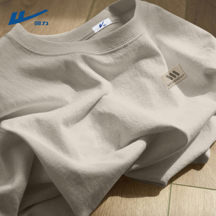 回力短袖男t恤美式潮牌时尚夏天纯棉半截袖帅气简约透气衣服男款C