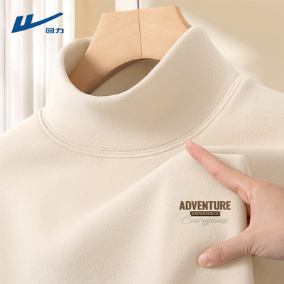 回力男士半高领打底衫2024新款