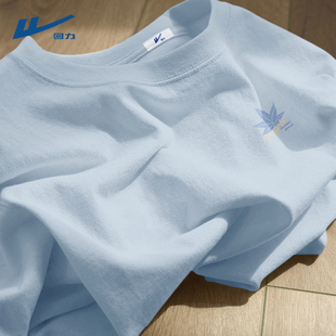 回力短袖男t恤2026新款潮流半截袖夏款运动跑步百搭纯棉衣服男款C