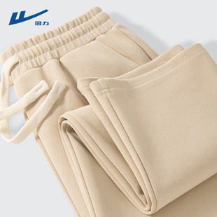 春秋卫裤 卡其色运动裤 男士 裤 回力直筒休闲裤 子2026新款 男女同款