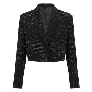 西装 重工烫钻百搭显瘦女式 外套上衣 新款 25105现货高品质春秋时尚