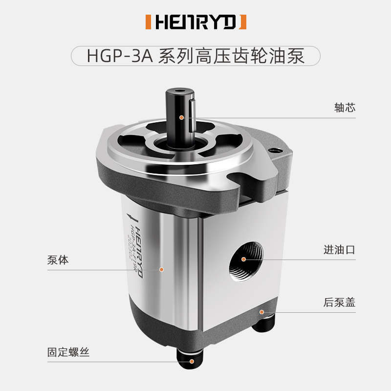 RGP液压齿轮泵总成HGP-3A-F6R/F8R/F11/F14/F17/19/F23/25/28/30R