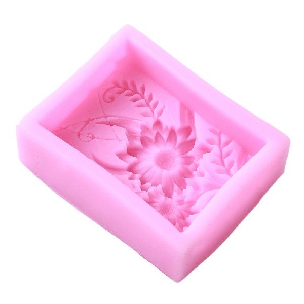 3D Sunflower Silicone Mold DIY Soap Mould Homemade Soaps