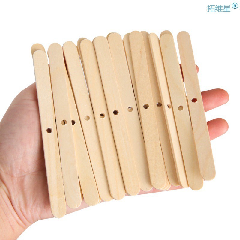 50pcs Wooden Wax Core Holder Soy Wax for Candles