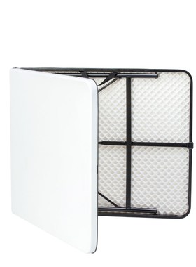 6 Foot Bi-Fold Plastic Folding Table, White