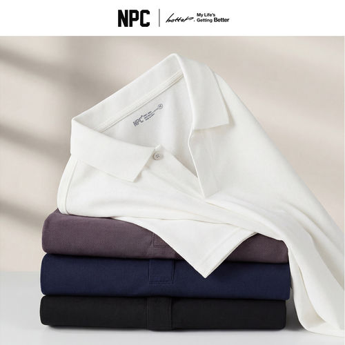 NPC潮牌凉感通勤短袖POLO衫男美利奴莫代尔T恤夏官方正品假一赔十
