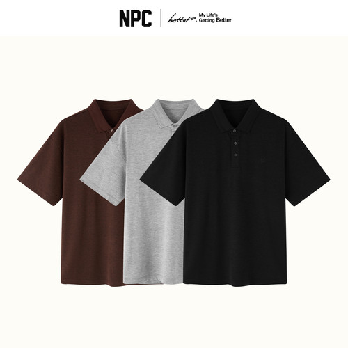 NPC潮牌男老钱风时尚高级简约软糯短袖POLO衫官方正品假一赔十