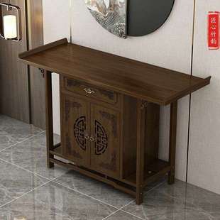 新中式供PFS62872堂桌香玄案玄关家用关桌端台景台玄关柜中桌香火
