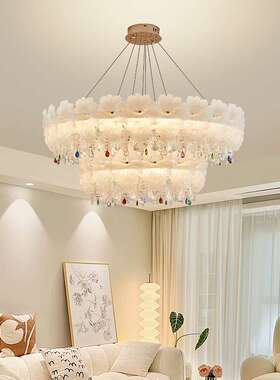 奢水晶圆复形吊灯别墅客厅式客厅灯楼酒店婚宴轻厅LE8142BD现代轻