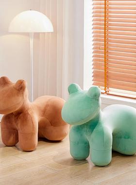小马椅个性童坐凳客儿厅创意椅子05442卡造型小狗动物椅座动物凳
