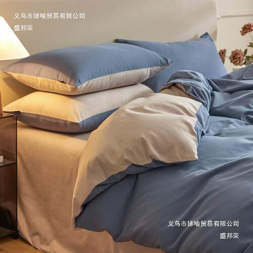 加厚磨毛床四件ALps019套纯棉被套秋保暖纯冬色三类上件套