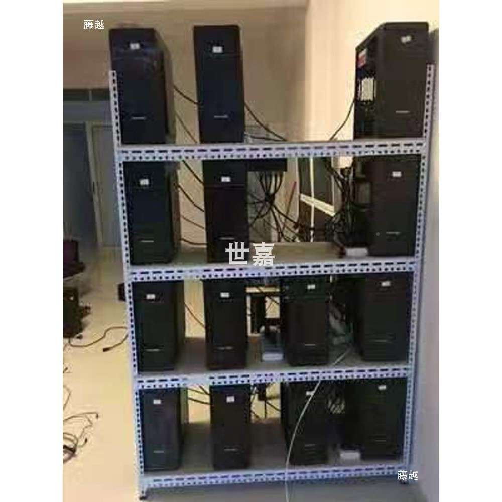 家用物架作室裸机工箱电置脑主323机板架家用角钢货架搬砖主机架