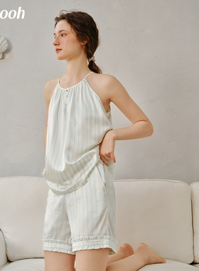 Chyooh池攸·屿25SS夏季22姆米真丝吊带可外穿女桑蚕丝家居服