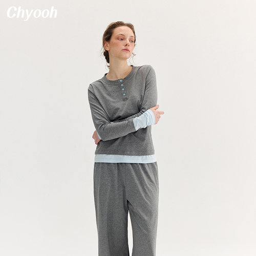 明星同款Chyooh可外穿睡衣套装