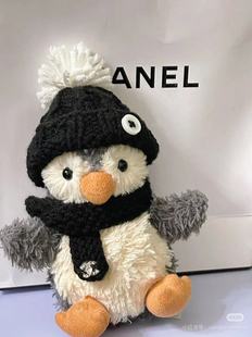 适用于jellycat11花生企鹅衣服网红帽子围巾手工钩织娃衣定制礼物