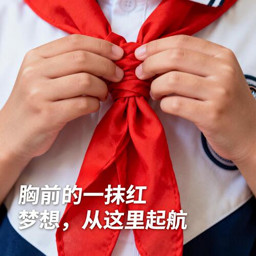 红领巾小学生纯棉1.2米通用不掉色儿童专用全棉透气1-6年级