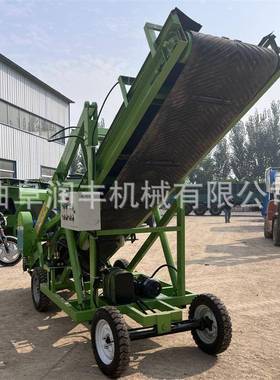 草UJI驴场青储窖池取料机升降5扒米电动草车液压行走牛场铲车