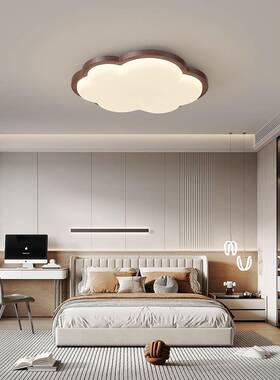 全光馨谱护眼儿IPI室童飞机吸房顶灯新中式卧灯简约复古主卧温云