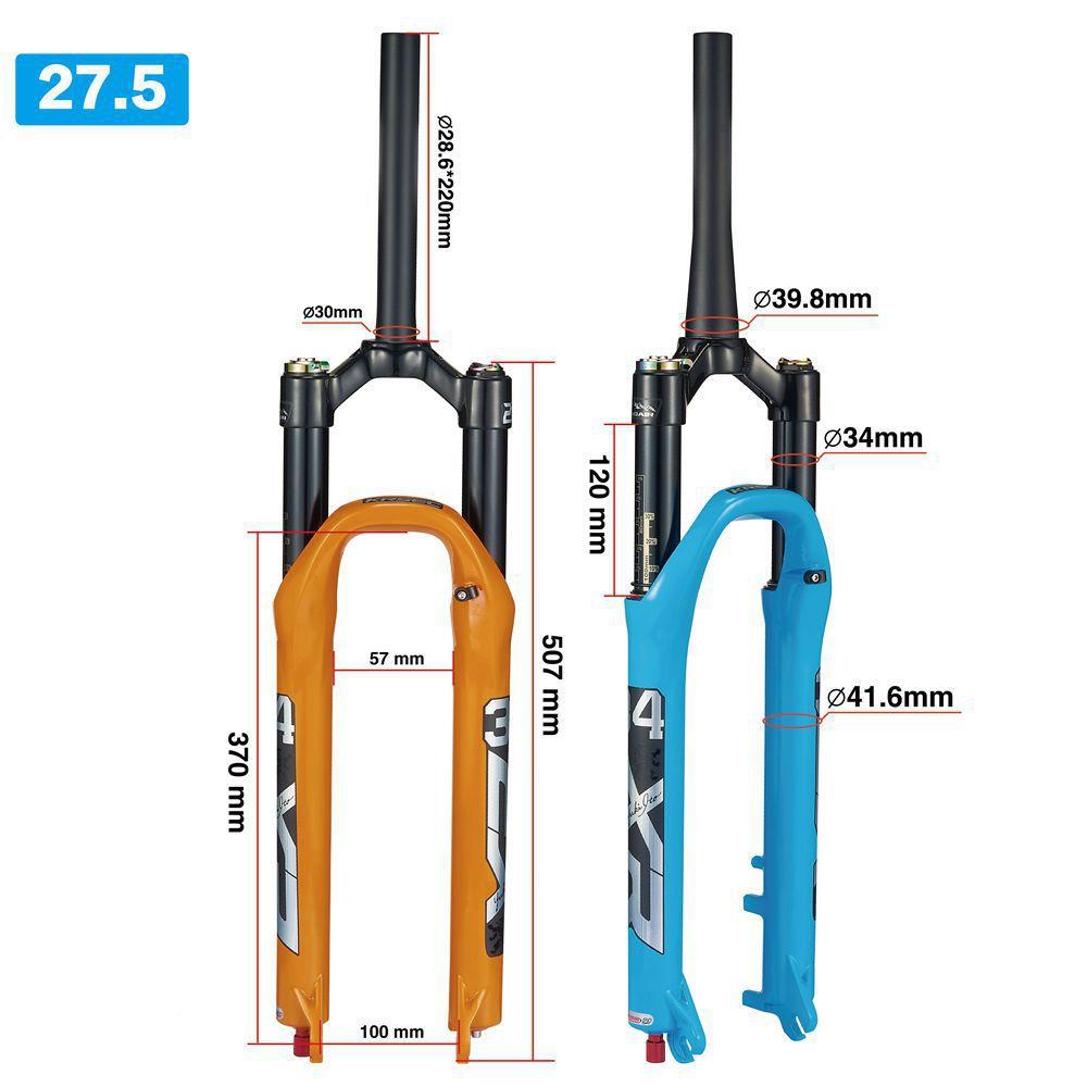 车前叉避震行阻尼调节气叉26/XR3427.5/29自寸肩控锁山死地车气压