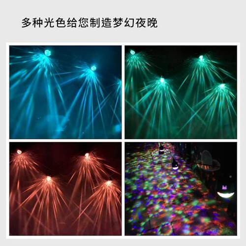 LED彩色氛七围夜灯串LED砖石JZ0001型幻彩灯串景LD户外E露营灯室