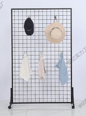 网格展示架网货架作铁艺网格收纳66780片地铁丝网格置物架幼儿园